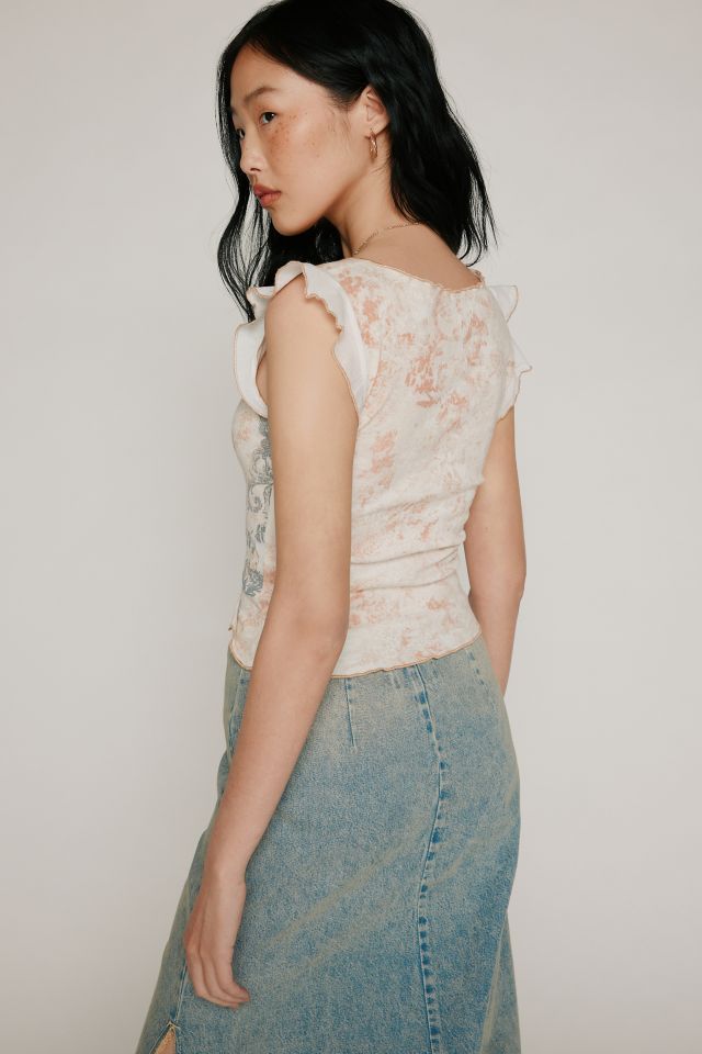 Tee Kimchi Blue Rae Manches Papillon #4