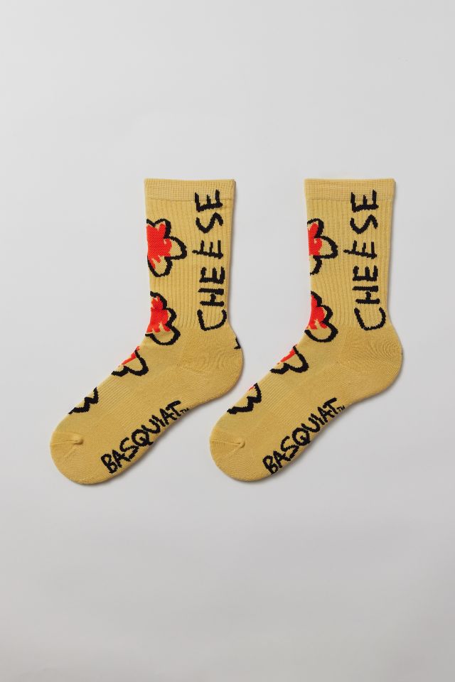 Basquiat Cheese Popcorn Crew Sock #1