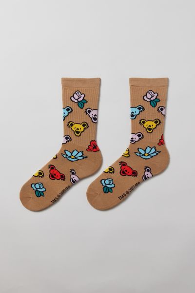 Grateful Dead Bear Icon Crew Sock