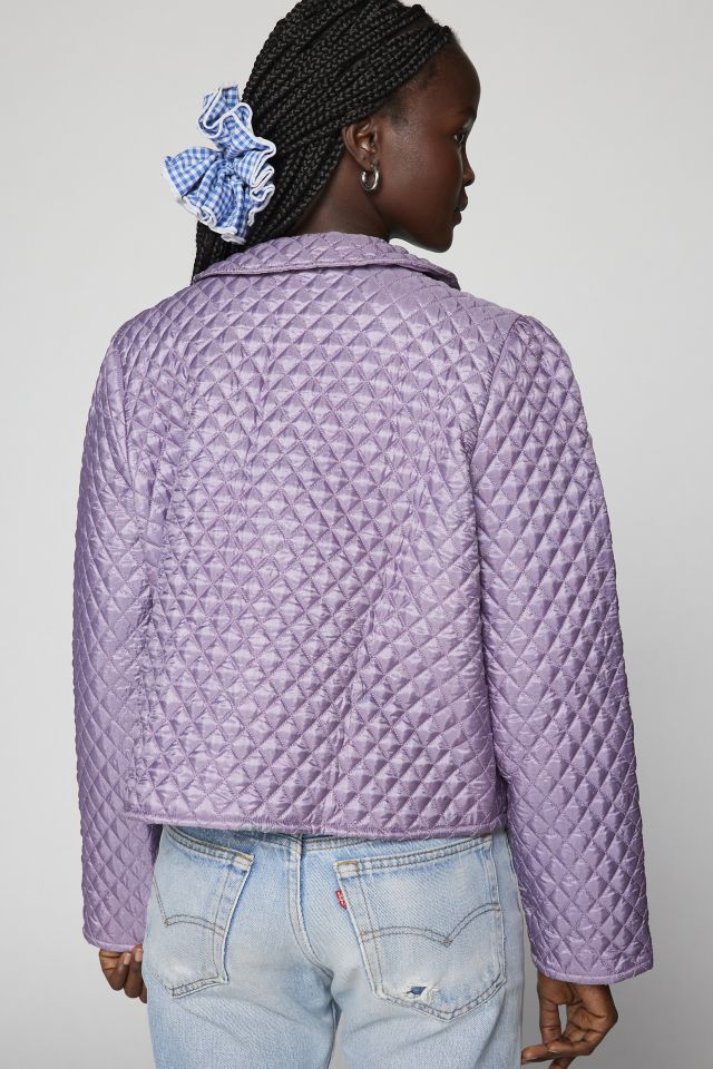 Kimchi Blue Trinity Satin Quilted Jacket #3