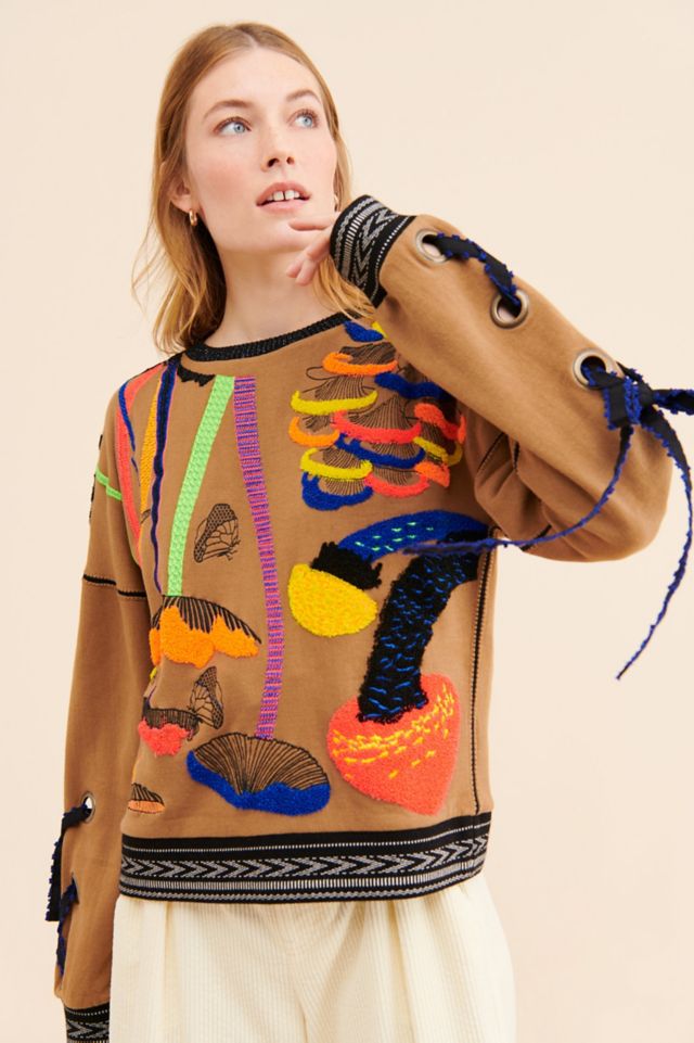 The Ugly Girl Mushroom Garden Pullover #3