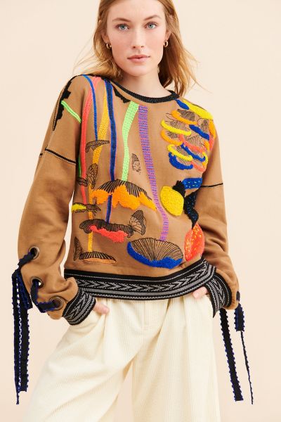 The Ugly Girl Mushroom Garden Pullover