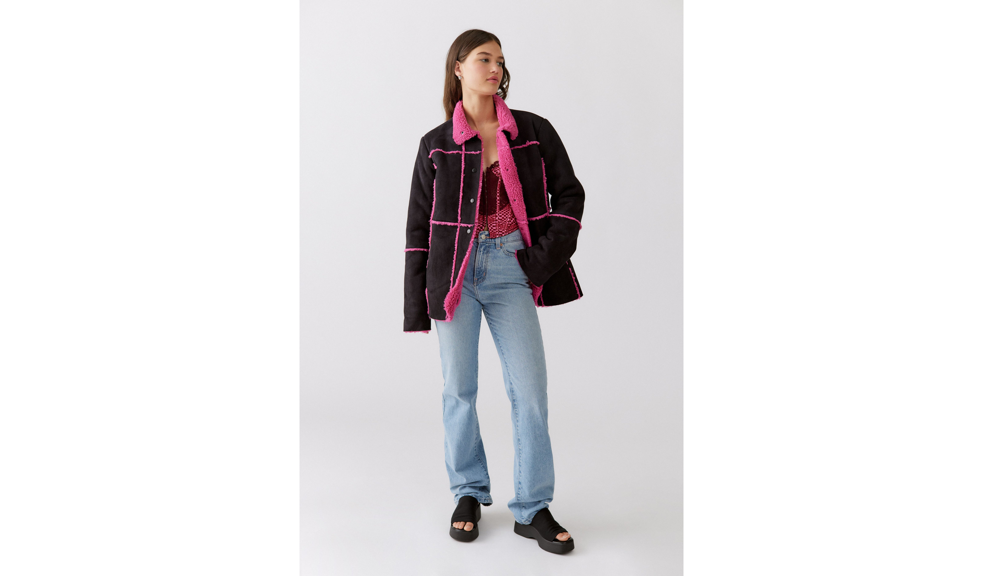 UO Julia Fleece Lined Jacket