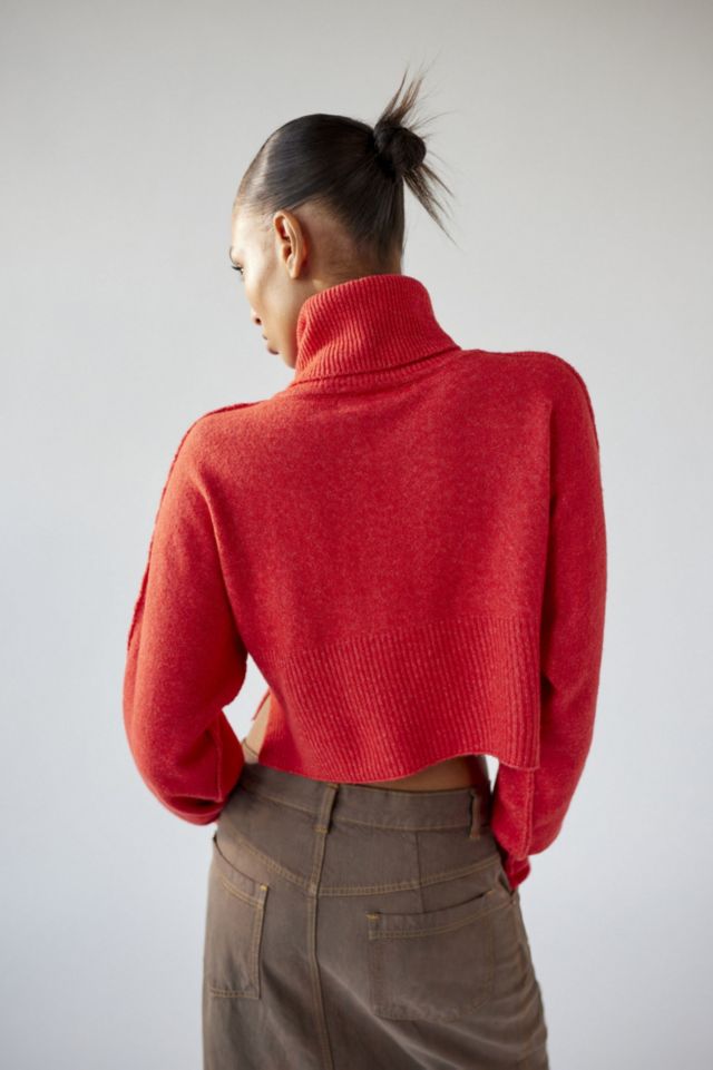 UO Finley Cropped Turtleneck Sweater #1