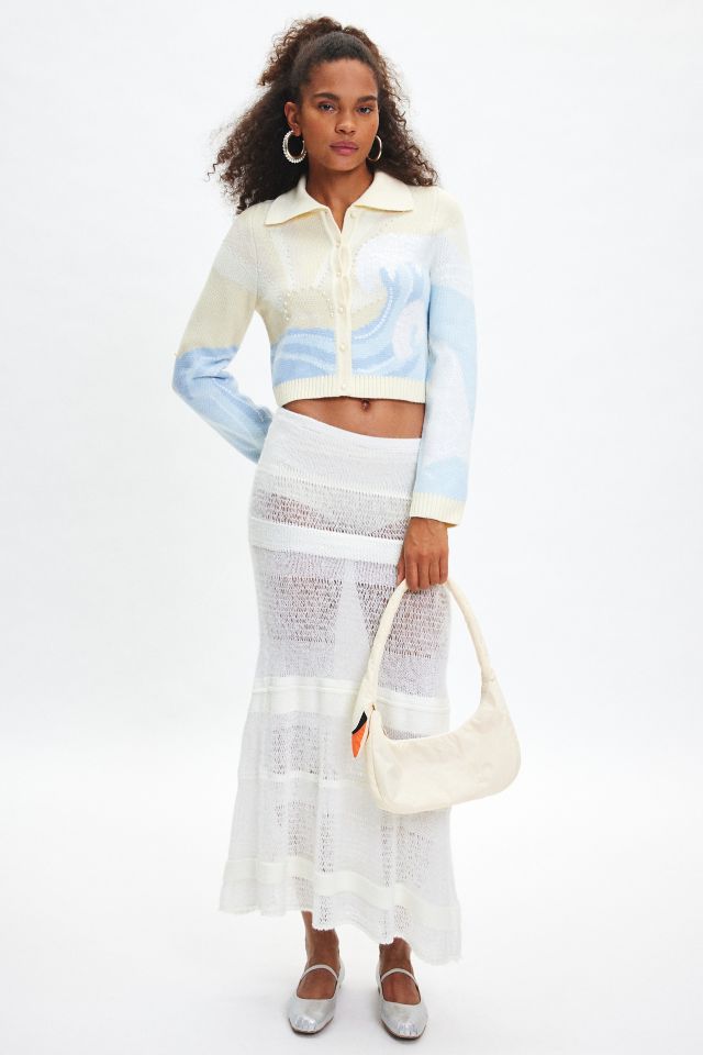 House Of Sunny Crystallized High Tide Collared Cardigan #2