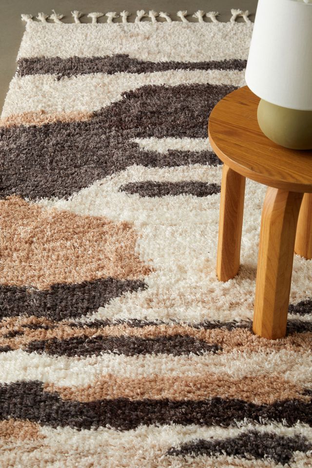 Storm Sky Abstract Shag Rug | Urban Outfitters