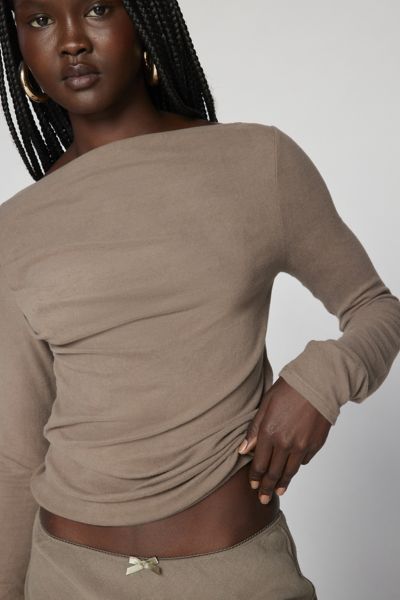 トップス Gail G.I.L.I. Sleeveless Sheer Mesh Knit Top w/ Side Slits NWOT