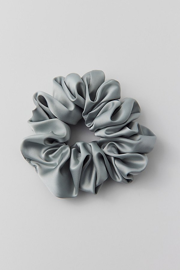 Urban Outfitters Satin Scrunchie In Blue At