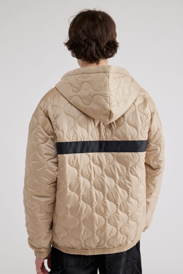 True Religion Logo Quilted Half-Zip Jacket #1