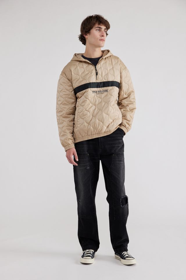 True Religion Logo Quilted Half-Zip Jacket #2
