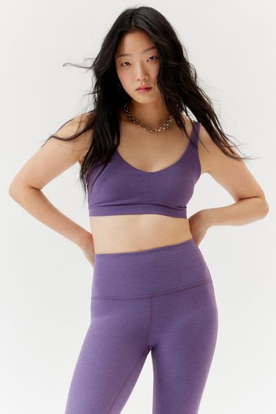 Printed Sports Bra and High-Waisted Leggings Set – The Purple Lily