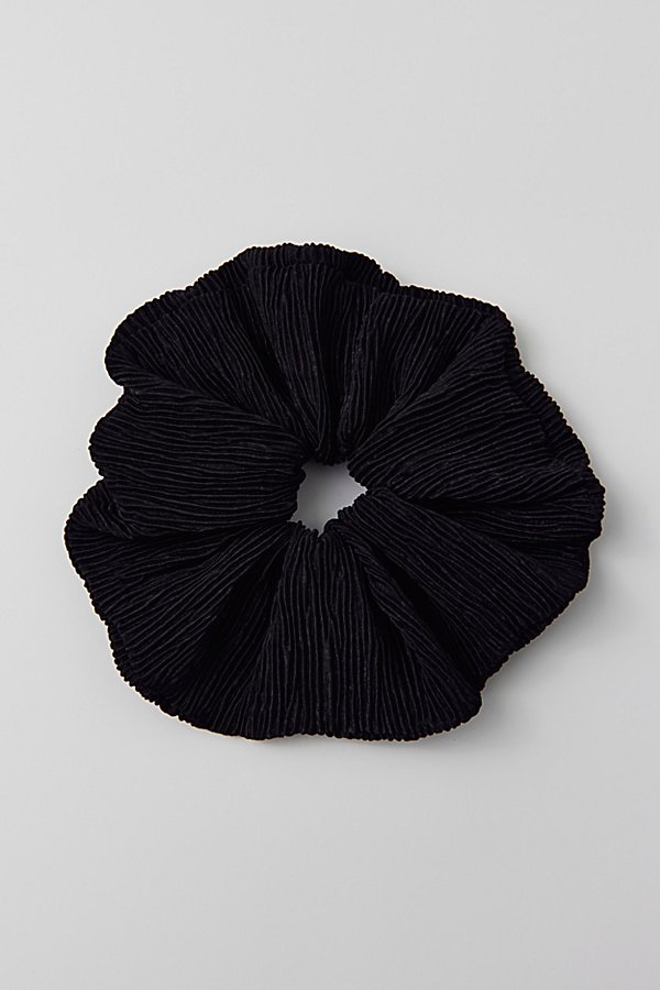 Urban Outfitters Soft Crinkle Jumbo Scrunchie In Black At