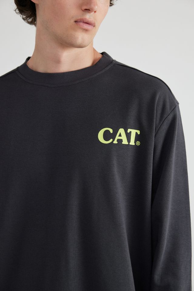 CAT Workman Doodles French Terry Crew Neck Sweatshirt #4