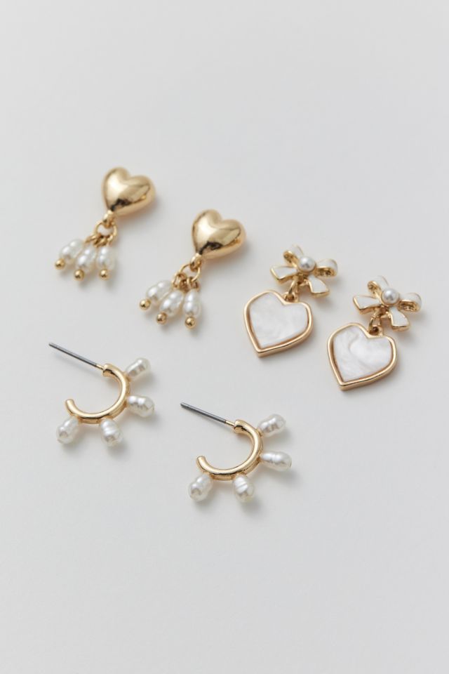 Little Bow Earrings Gold & Pearl – M Donohue Collection