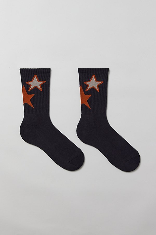 Urban Outfitters Star Crew Sock In Red Stars, Men's At
