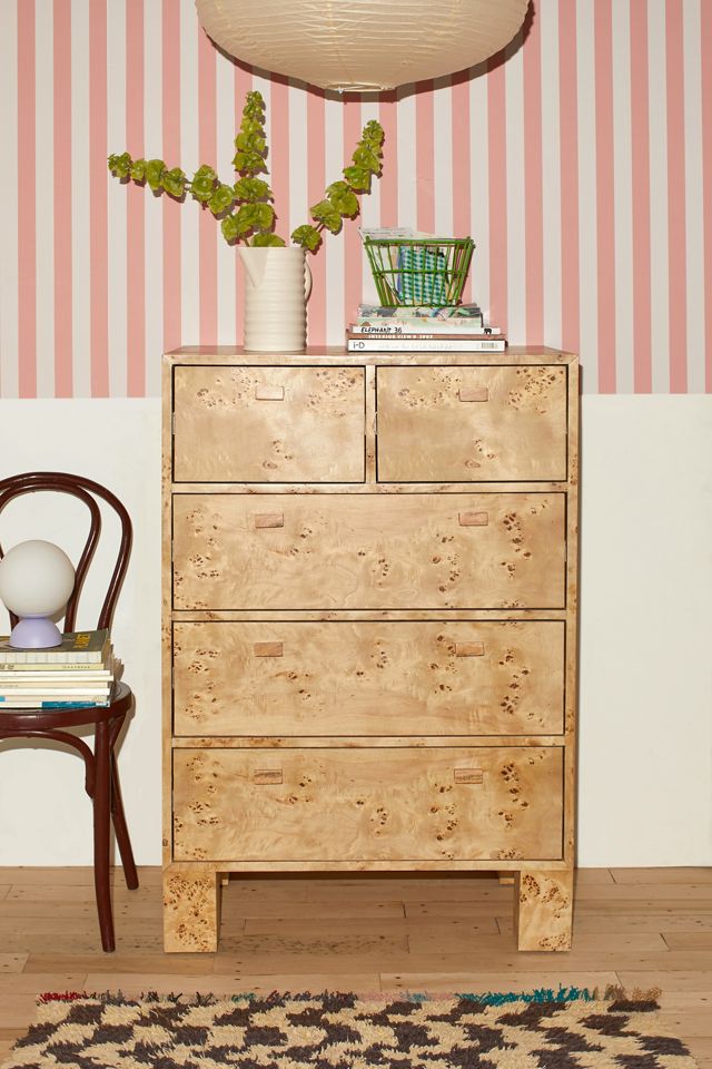 tall wood dresser Mid-Century Modern Flexible aesthetics Mission Modern Solid Wood 6