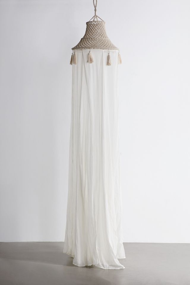 Tassel Macramé Bed Canopy Urban Outfitters