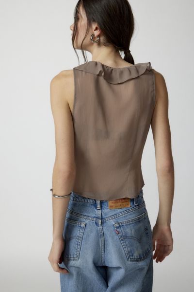 Lioness Rose Ruffle Top