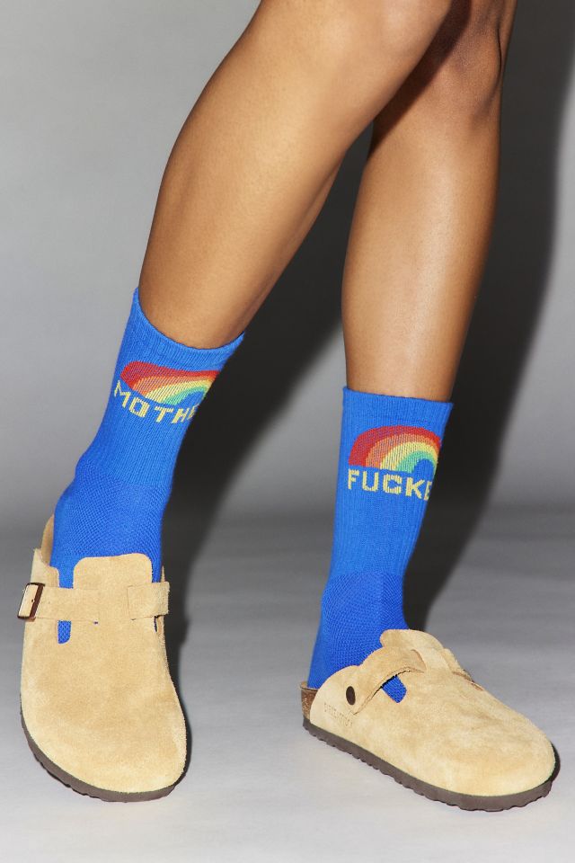 Mother Denim Rainbow Baby Steps Crew Sock #1