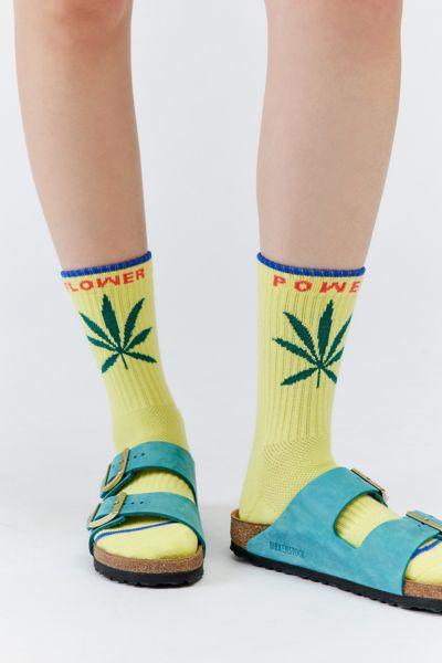 Mother Power Flower Baby Steps Crew Sock In Power Flower Bud, Women's At Urban Outfitters