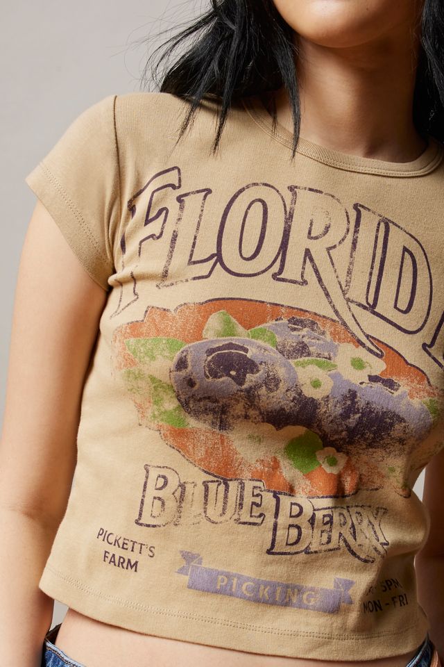 Florida Blueberry Baby Tee #2