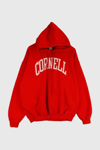 Vintage Cornell Varsity Plain Hooded Sweatshirt | Urban Outfitters
