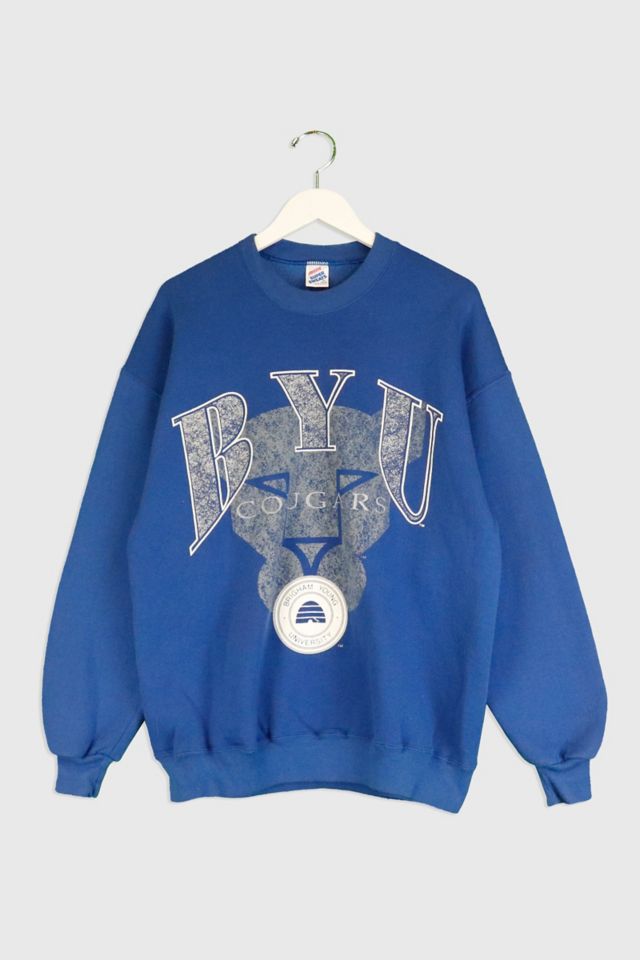 Vintage Brigham Young University Cougars Crewneck Sweatshirt | Urban ...