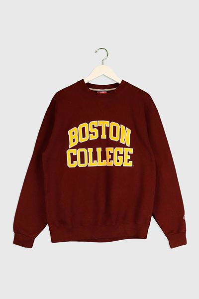 Vintage Boston College Embroidered Block Letter Crewneck