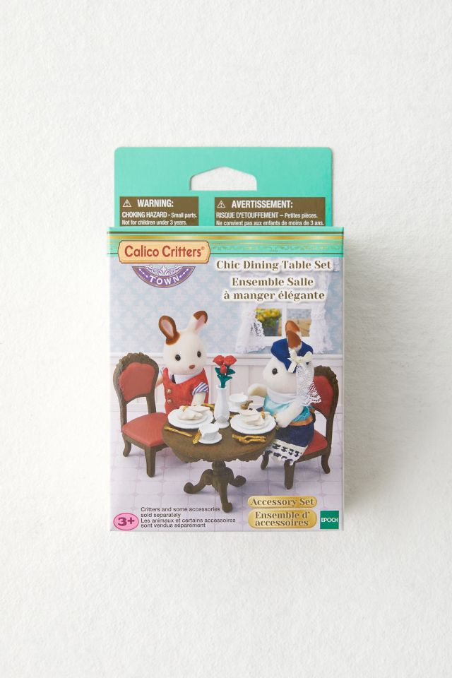 Calico Critters Chic Dining Table Accessory Set #2
