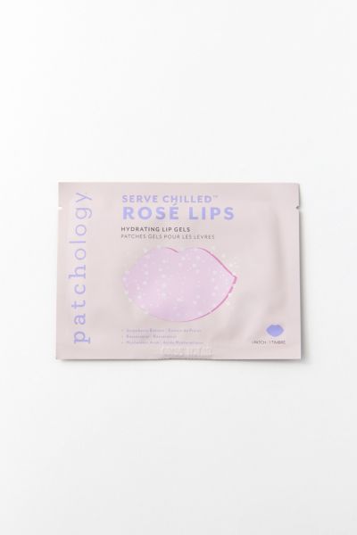 Patchology Serve Chilled Rose Lips Hydrating Lip Gels Mask In Rose At Urban Outfitters In White