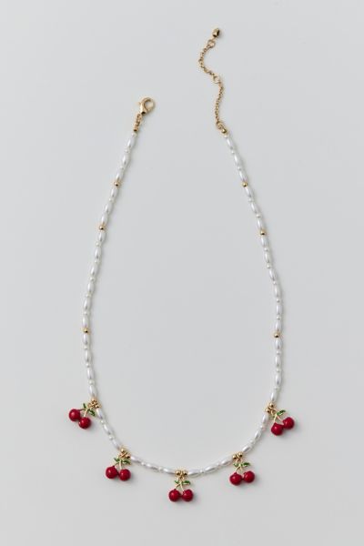 Fruit Pearl Charm Necklace