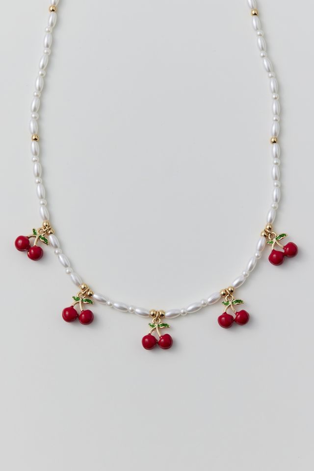 Fruit Pearl Charm Necklace #2