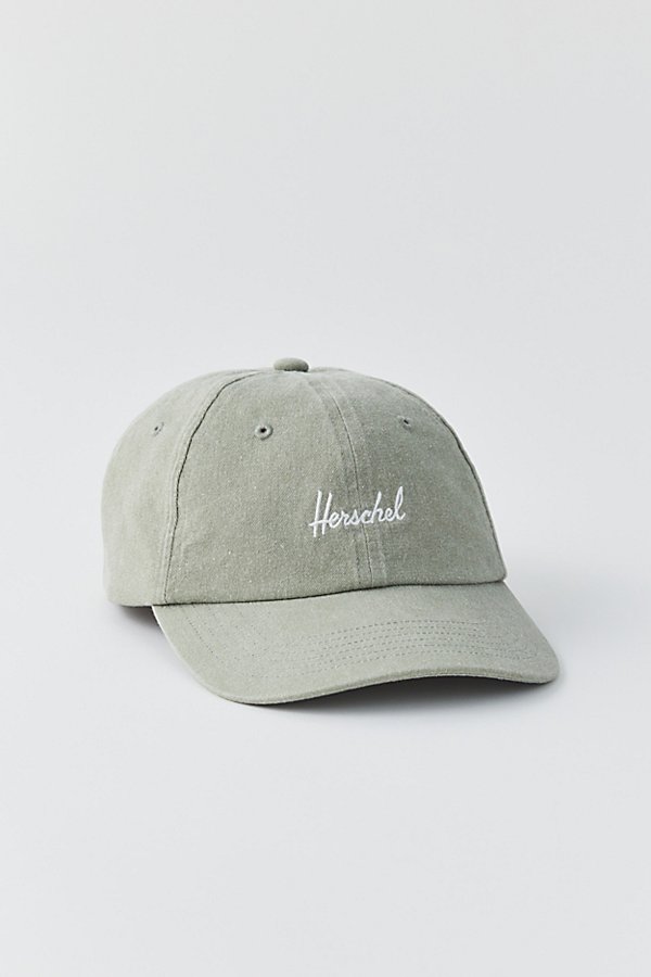 Herschel Supply Co. Sylas Stonewashed Baseball Hat In Light Denim, Women's At Urban Outfitters In Green