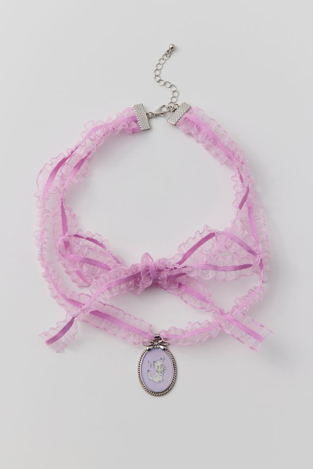 Kitty Ribbon Layered Necklace