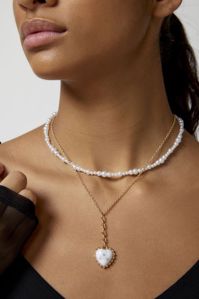 Pearl hot sale multilayer necklace