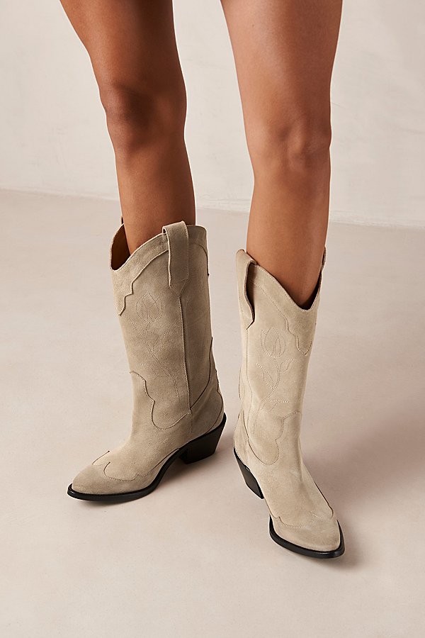Alohas Liberty Cowboy Boot In Beige, Women's At Urban Outfitters
