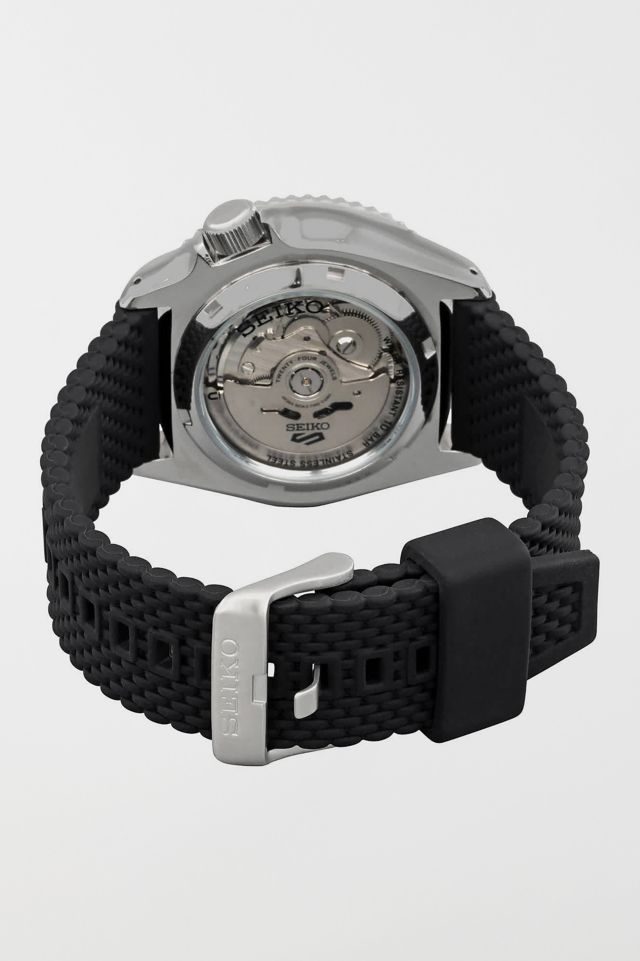 Seiko 5 Sports Automatic Silicone Band Diver Watch #2