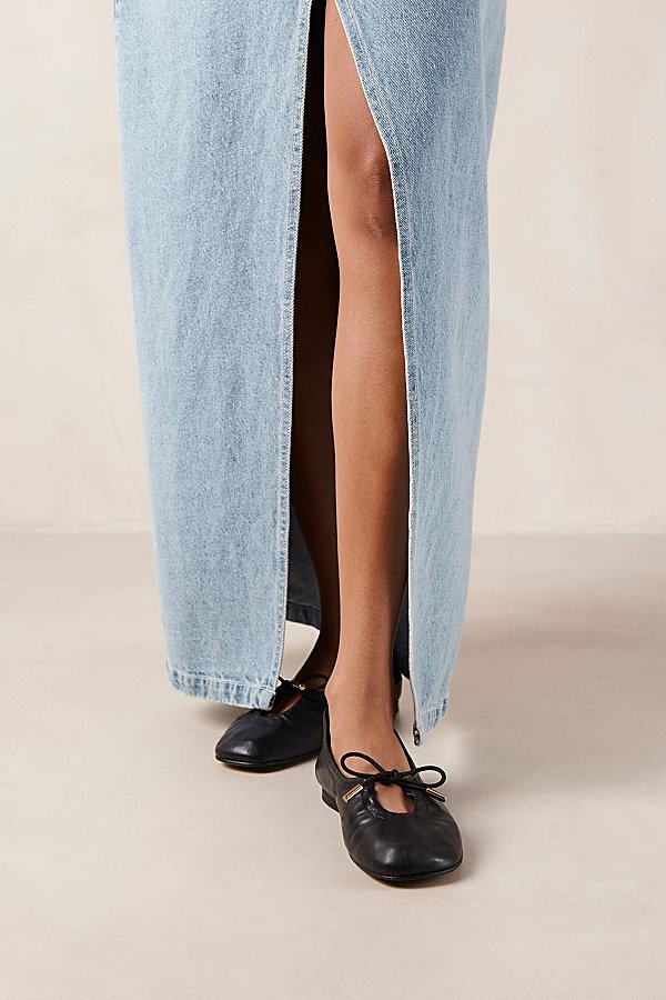 Shop Alohas Rosalind Leather Ballet Flats In Black, Women's At Urban Outfitters