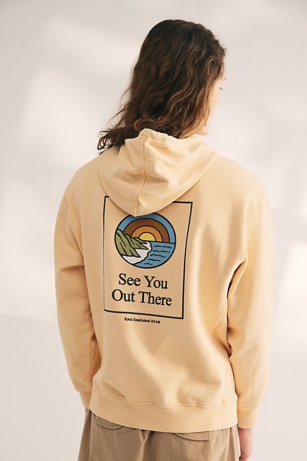 Shop Katin Coastal Graphic Hoodie Sweatshirt In Yellow, Men's At Urban Outfitters