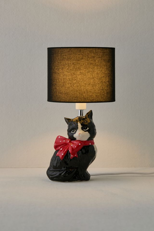 Adelaide Cat Shape Ceramic Table Lamp | Urban Outfitters