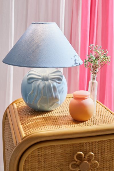 Shop Urban Outfitters Bow Table Lamp In Blue At