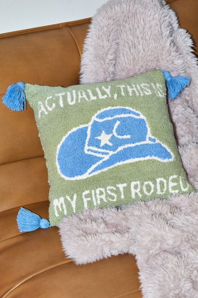 Shop Urban Outfitters Ironic Rodeo Throw Pillow In Green At
