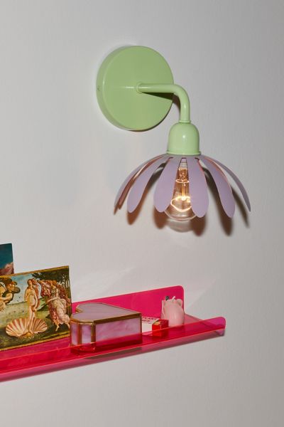 Urban Outfitters Flower Sconce In Lavender At  In Multi