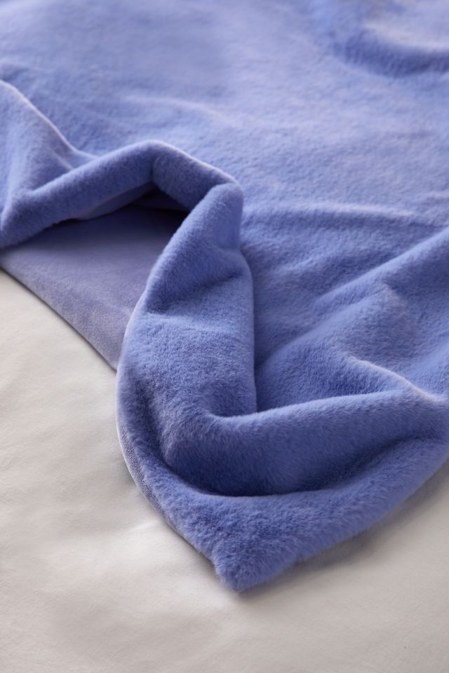 Harper Faux Fur Solid Throw Blanket #1