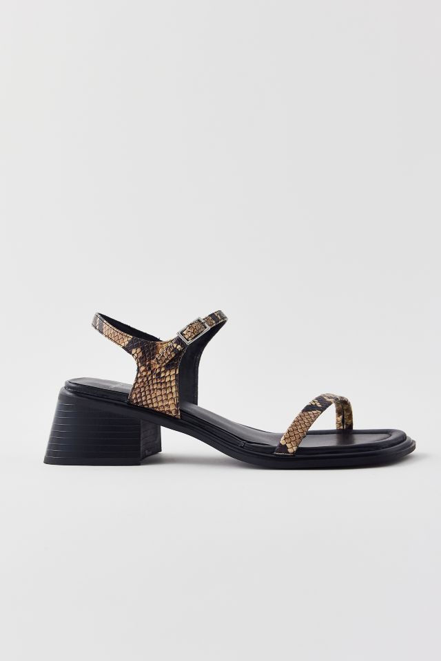 Vagabond Shoemakers Ines Reptile Block Heel Sandal | Urban Outfitters