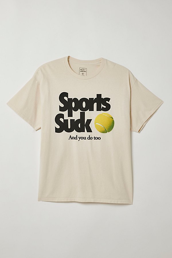 Urban Outfitters Kids' Sports Suck Tee In Ivory, Men's At