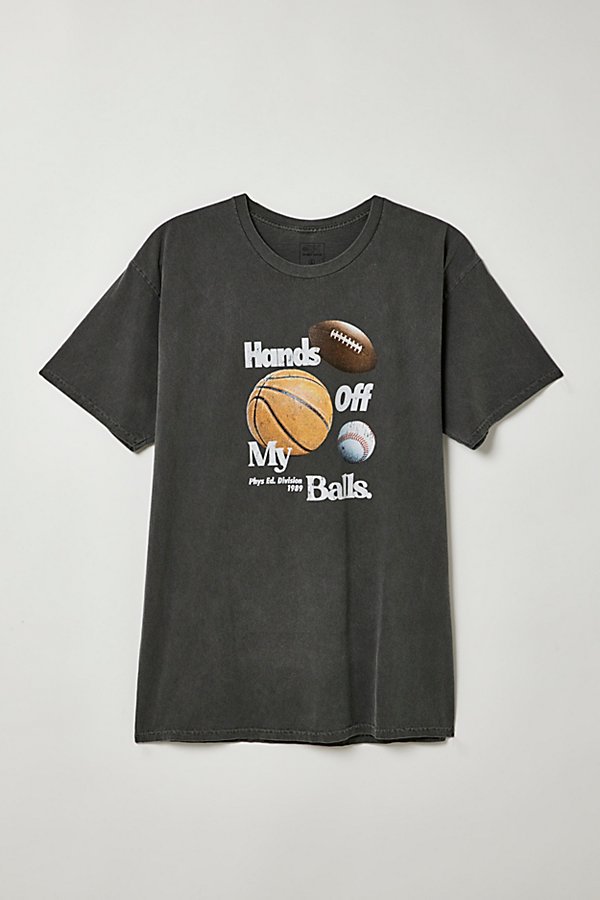 Urban Outfitters Kids' Hand Off Tee In Black, Men's At