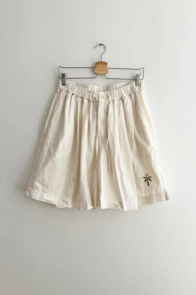 Story MFG Baggy Cotton Linen Blend Shorts