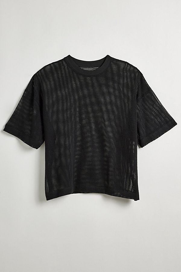 Standard Cloth Foundation Mesh Tee In Black, Men's At Urban Outfitters
