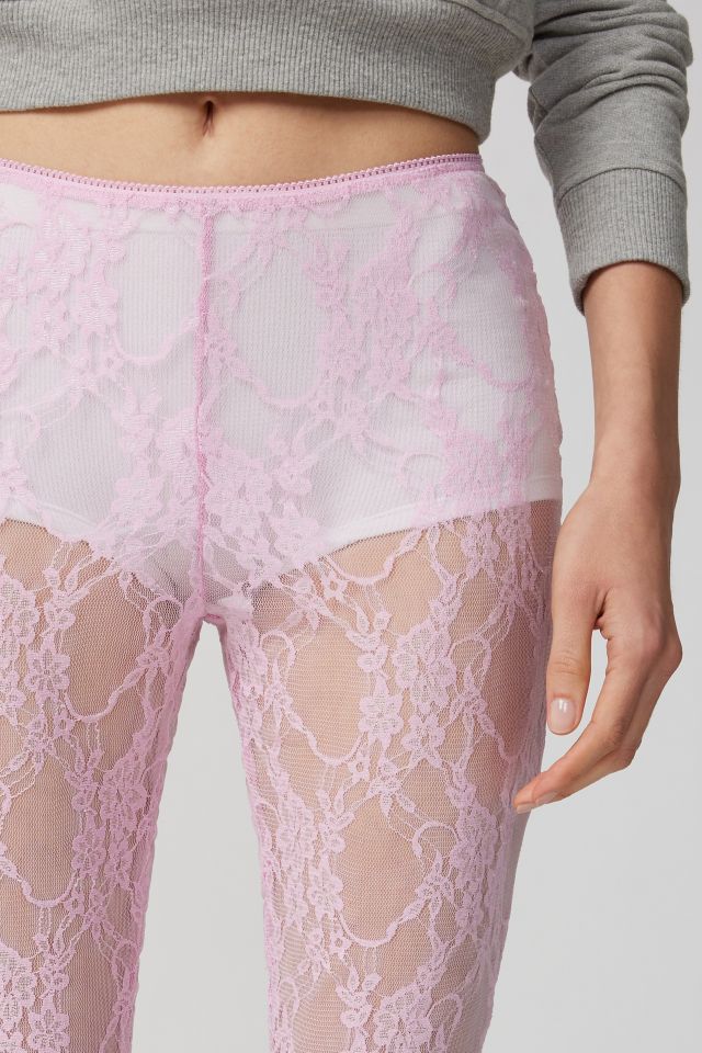 Out From Under Ivy Sheer Lace Capri Pant #4